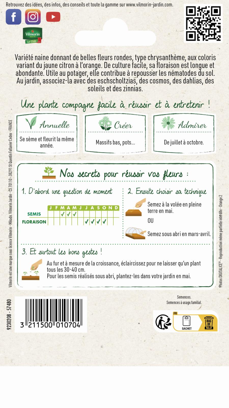 Graines A Semer De Rose D'Inde Double Grande Variee